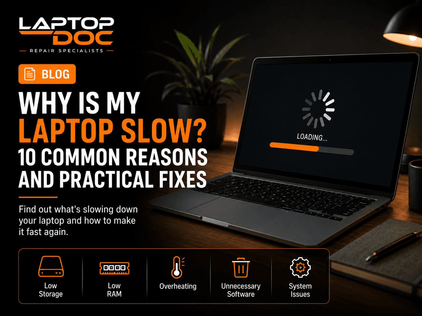 Why Is My Laptop Slow? 10 Common Reasons and Practical Fixes