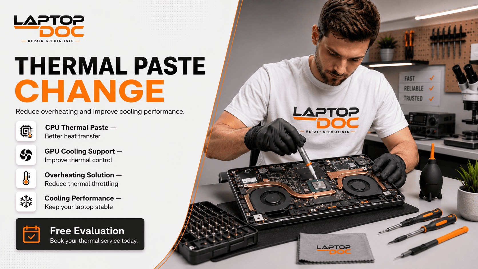 Thermal Paste Change by LaptopDoc in Chandigarh Tricity